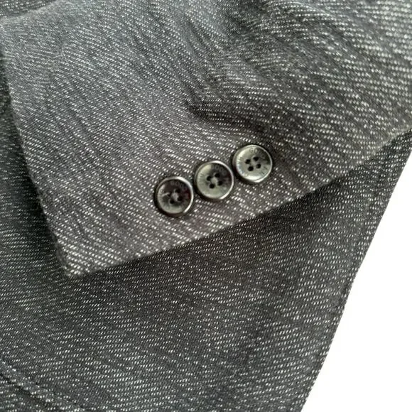 Good Man Brand Downtown Soft Blazer Charcoal Gray Space Knit Sports Coat Medium